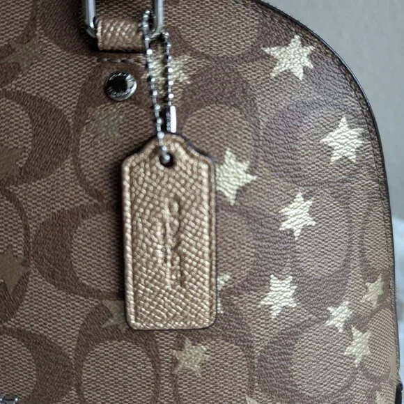 COACH MINI SIERRA SATCHEL IN SIGNATURE CANVAS WITH POP STAR PRINT - Picture 7 of 13